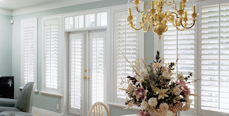 Gainesville sunroom polywood shutters